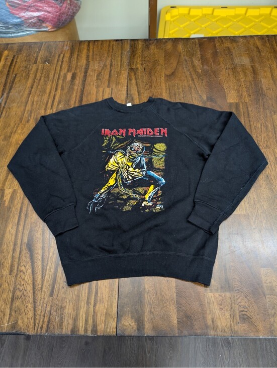 Other - Piece of Mind Iron Maiden Sweatshirt Vintage 1980s Black M